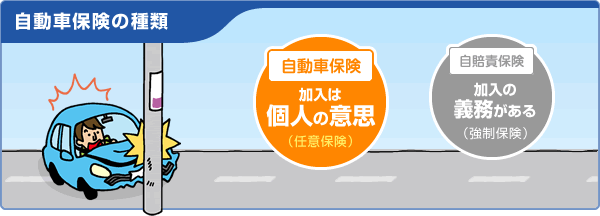 自賠責保険と任意保険は何が違うのか?
